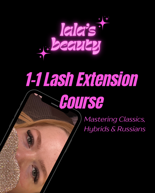1-1 In Person Classic, Hybrid & Russian Lash Extension Course(2 days)